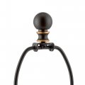 Decorative Lamp Finial Cap Elegant Ball Design For Lamps Shades And Harps Black