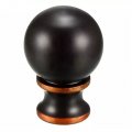 Decorative Lamp Finial Cap Elegant Ball Design For Lamps Shades And Harps Black 