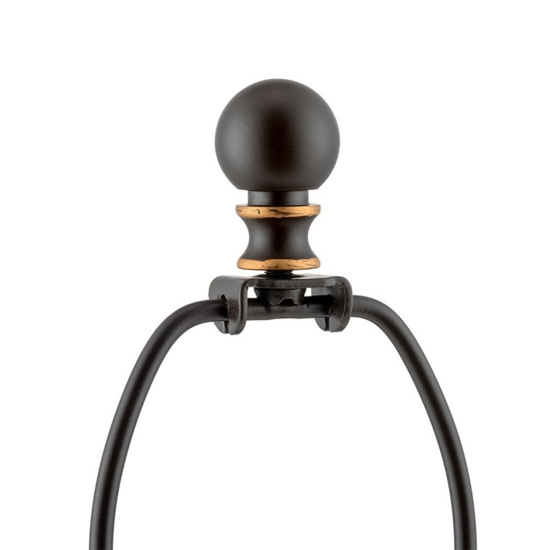 Decorative Lamp Finial Cap Elegant Ball Design For Lamps Shades And Harps Black