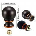 Decorative Lamp Finial Cap Elegant Ball Design For Lamps Shades And Harps Black