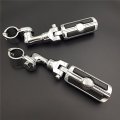 Smt-chrome Short Angled Adjustable Peg Mounting Kit Skull Zombie Footrest Compatible With V-star Roadstar Suzuki Boulevard 1