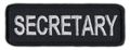 Motorcycle Biker Jacket Or Vest Patch Secretary Member Rank Position Status 