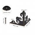 Uxcell 65x65x65mm Metal Box Corner Protectors Edge Guard Iron Bronze Tone 12pcs