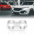 X Autohaux 4 Pcs An8 Vehicle Hose Separator Clamp Fuel Line Connector For Oil Silver Tone