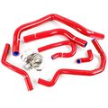 Silicone Radiator Hose Kit For 92-00 Honda Civic Type-r Ek Eg B16a B18c B20b Red With Clamps 