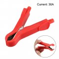 Uxcell Battery Test Clips 30 Amp Insulated Clamps For Automotive Car Black Red 2pcs
