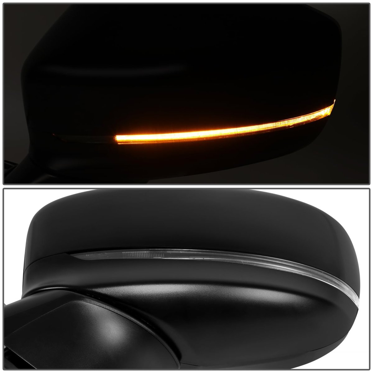 Side Door Power Mirror With Heated Signal For Mazda Cx-5 2017-2018 Driver Left Paint To Match Black Ma1320199