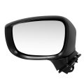 Side Door Power Mirror With Heated Signal For Mazda Cx-5 2017-2018 Driver Left Paint To Match Black Ma1320199