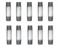 Cmi Inc 1 2 X 30 Pack Industrial Galvanized Steel Pipe Nipple Connector For Vintage Diy Furniture Home Decor Inch Threadeds And 