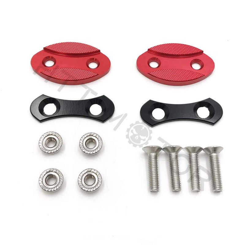 Mirror Block Off Plates Cover Caps For S1000rr 2013 2018 Red Billet Aluminum Base Left And Right Pair
