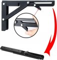 2 Pack Lagalo Folding Shelf Bracket Collapsible 14 Inch Black