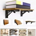 2 Pack Lagalo Folding Shelf Bracket Collapsible 14 Inch Black