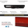 Vipmotoz Full Led Third Brake Tail Cargo Chmsl Light Compatible With 2004-2012 Chevy Colorado Gmc Canyon 2006-2008 Isuzu I280