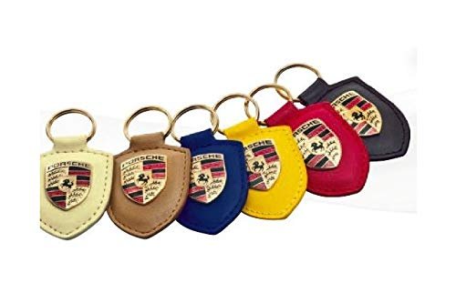 Porsche Crest Key Ring Black