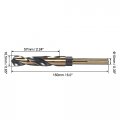 Uxcell Reduced Shank Twist Drill Bits 16 5mm High Speed Steel 4341 With 10mm 3 8 For Stainless Alloy Metal Plastic Wood