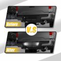 X Autohaux 2pcs Led License Plate Light Lamp Assembly For Dodge Ram 1500 Pickup 1994-2001 6000k White