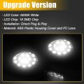 X Autohaux 2pcs Led License Plate Light Lamp Assembly For Dodge Ram 1500 Pickup 1994-2001 6000k White