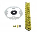 Fits Honda Trx250r 250r 520-92 Yellow Non O Ring Chain Sprocket Silver 12 36 
