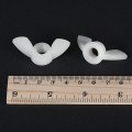Uxcell M10 Wing Nuts Nylon Butterfly Nut Hand Twist Tighten Fasteners White 15pcs