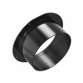 Uxcell Black Straight Duct Connector Flange Abs Plastic Air Outlet Inlet Adaptor For 4 92inch Dia Hose 3pcs