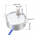 Uxcell Metal Gear Electric Synchronous Motor Ac 100-127v 5-6rpm 50-60hz Ccw Cw 4w