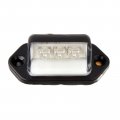 Ocpty 3led Side Marker Light 2pcs White License Plate Tail Lamps Trailer Lamp Stop Turn Fit For Boats Truck Pickups 12v