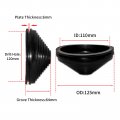 Flyshop 8-pack One-sided Rubber Plug 120 Mm 4-3 4 Drill Hole 110 4-11 32 Id Synthetic Grommets Firewall Wire Protection Box