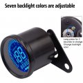 Polarlander Universal Motorcycle Digital Speedometer Retro Lcd Odometer Cafe Racer Tachometer Indicator Scooter Atv Meter