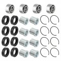 Front A Arm Bearing Bushing Kit Lower Upper For Honda Trx300ex Trx400ex Trx400x Trx450r Trx450er Trx700xx Trx300x Trx250r