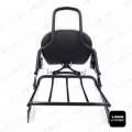 Httmt Black Backrest Sissy Bar W Luggage Rack Compatible With H-d Touring 09-17 Street Glide