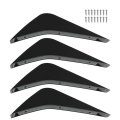 Rear Bumper Plastic Air Diffuser Fin Body Kit Black Replacement For C7 2014-2019 