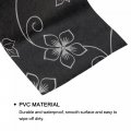 Uxcell Waterproof Peel And Stick Decorative Tape Self Adhesive 4 72 W X 16 L Pvc Removable For Wall Edge Black With Flowers