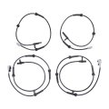 Front Rear Abs Wheel Speed Sensors Set For Nissan X-trail 2009-2012 Rogue 2008-2014 Select 2014-2015 2 5l Engine Left Driver 