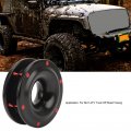 Rope Retention Pulley 22000lbs Heavy Duty Towing Winch Snatch Recovery Ring For 12mm Diameter Suv Atv Trunk Off Road