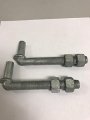 J-bolt Galvanized With 2 Nuts Attached Pc Pack 5 8 X 4-1