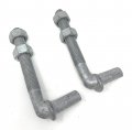 J-bolt Galvanized With 2 Nuts Attached Pc Pack 5 8 X 4-1