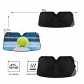 Sport Tennis Ball Car Sun Shade Windshield Visor Protector Shield Window Sunshades Blocks Uv Rays Heat Foldable Cover Keep Your