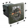 Pow Mia Army Motorcycle Bike Bring Them Home Tow Trailer Hitch Cover Plug Insert