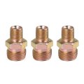 3pcs M12 X 25mm To M18 1 5mm Car Straight Air Hose Fitting Connector Adapter 