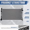 Auto Dynasty Dpi 13186 Factory Style 1-row Cooling Radiator Compatible With Ford Taurus Sho Lincoln Mks 3 5l Turbo At 2010-2012