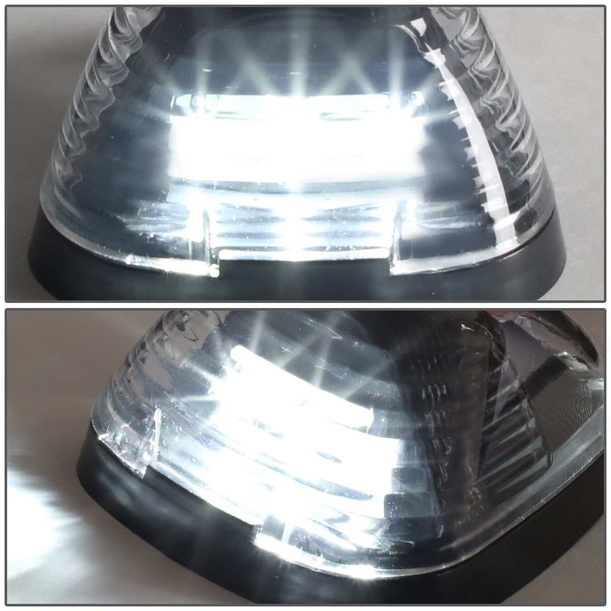 Auto Dynasty For Ford Super Duty Black Housing White Led Cab Roof Top Lights Smoked 3rd Brake Cargo Light 5 Pieces
