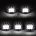 Auto Dynasty For Ford Super Duty Black Housing White Led Cab Roof Top Lights Smoked 3rd Brake Cargo Light 5 Pieces 