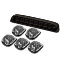 Auto Dynasty For Ford Super Duty Black Housing White Led Cab Roof Top Lights Smoked 3rd Brake Cargo Light 5 Pieces