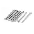 M5x70mm 304 Stainless Steel Flat Head Hex Socket Screws Fastener Din7991 10pcs 