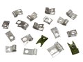 1967 Corvette Brake And Gas Line Clips Correct 18 Piece Set 