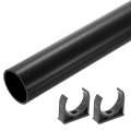 Pvc Rigid Tube 300mm Length Round Pipe Tubing 36mm Id 40mm Od Plastic Tubes With Clamp For Aquarium Water Cooling System Cable 