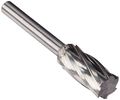 Drill America Dul Series Solid Carbide Bur Double Cut Sa5nf Cylindrical 1 4 Shank 2 Head Diameter Cutting Length Pack Of 