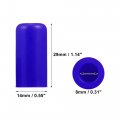 X Autohaux 5 Pcs 8mm 0 31 Silicone Hose Cap Intake Vacuum Tube End Plug For Car Blue