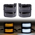 Astra Depot 1 Pair Switchback Led Side Mirror Marker Lamps Compatible With 2008-2016 Ford F250 F350 F450 Super Duty Smoked Lens