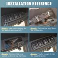 X Autohaux 61311381205 Front Left Power Window Master Control Switch For Bmw 325 Base 2 7l L6 Gas 1986-1988